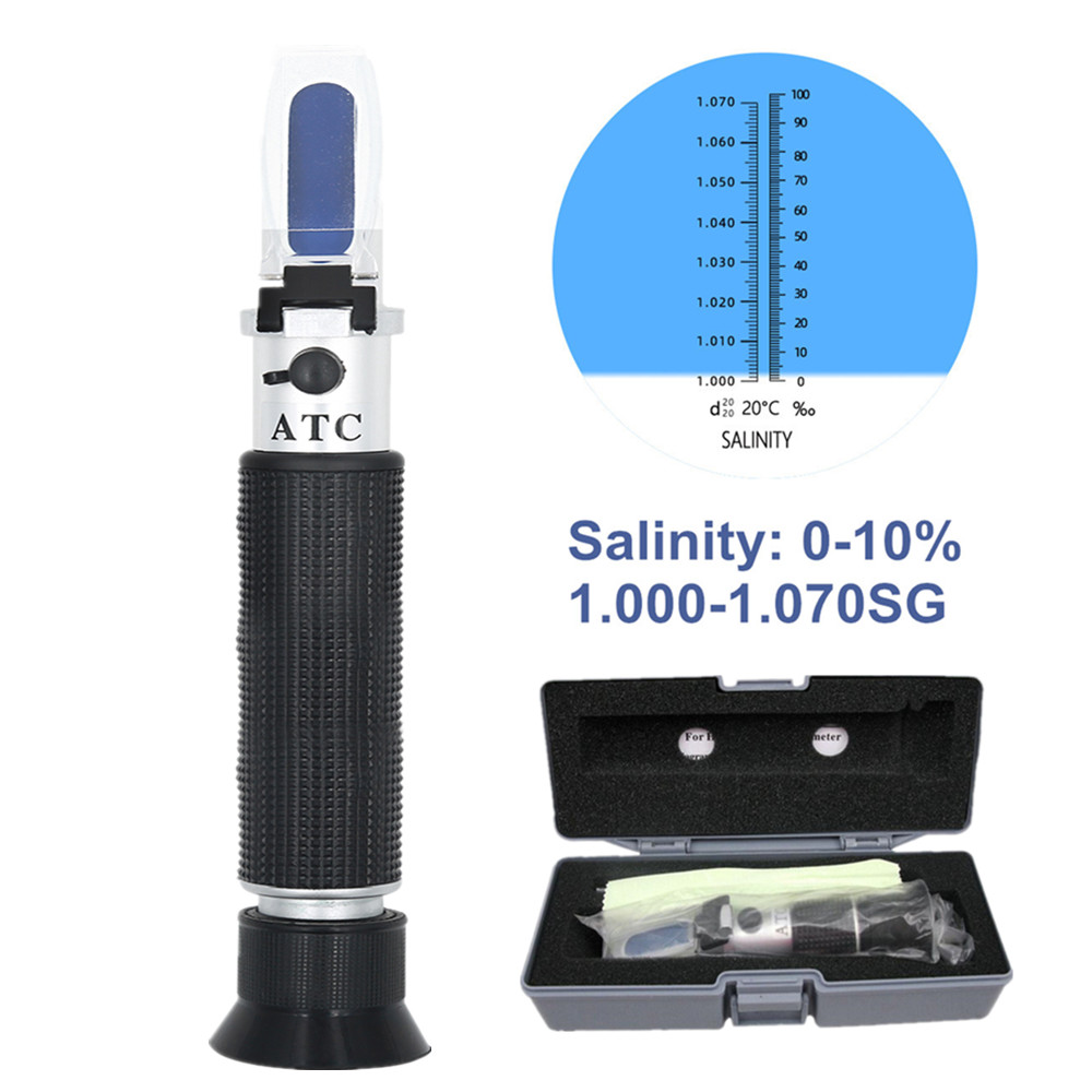 Refractometer Salinity - Handheld Salinity Refractometer Sea Salt Water