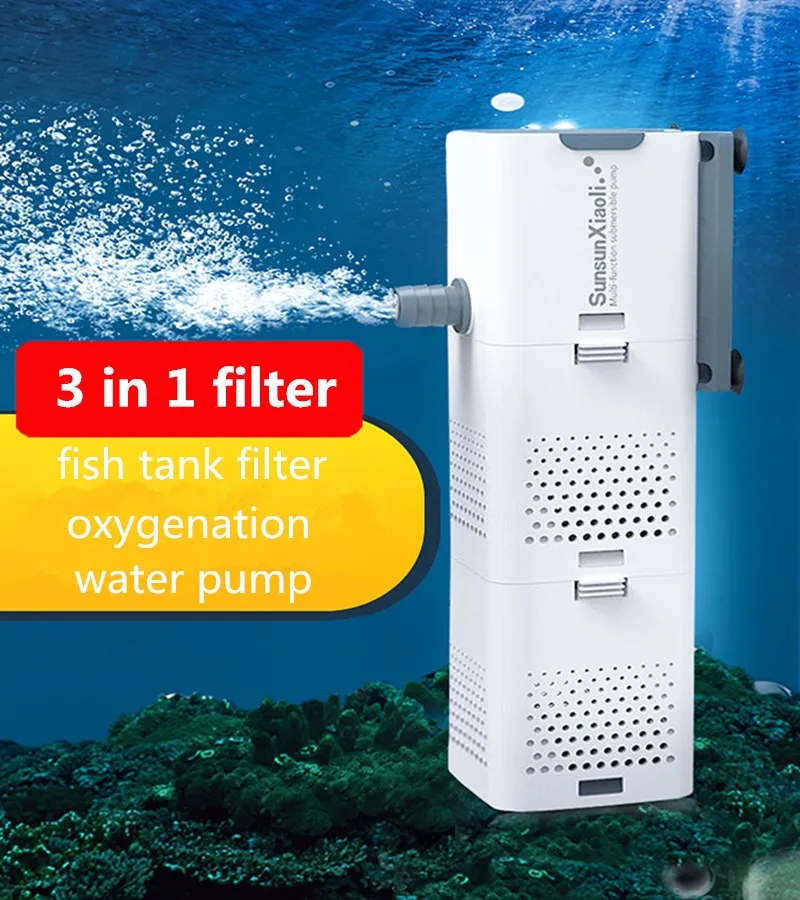 Marine Aquarium Overflow Box - SUNSUN 3 in 1 Filter for