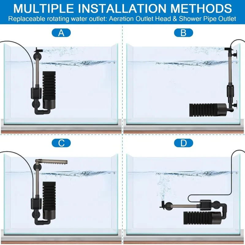 Quiet USB Aquarium Filter Sing - огляд і ціна Marine Aquarium Overflow Box
