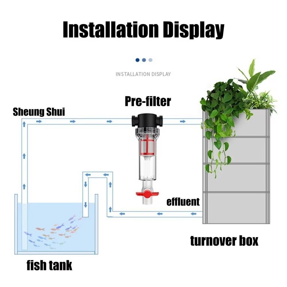 1/2 3/4 Female Thread Aquarium - огляд і ціна Marine Aquarium Overflow Box