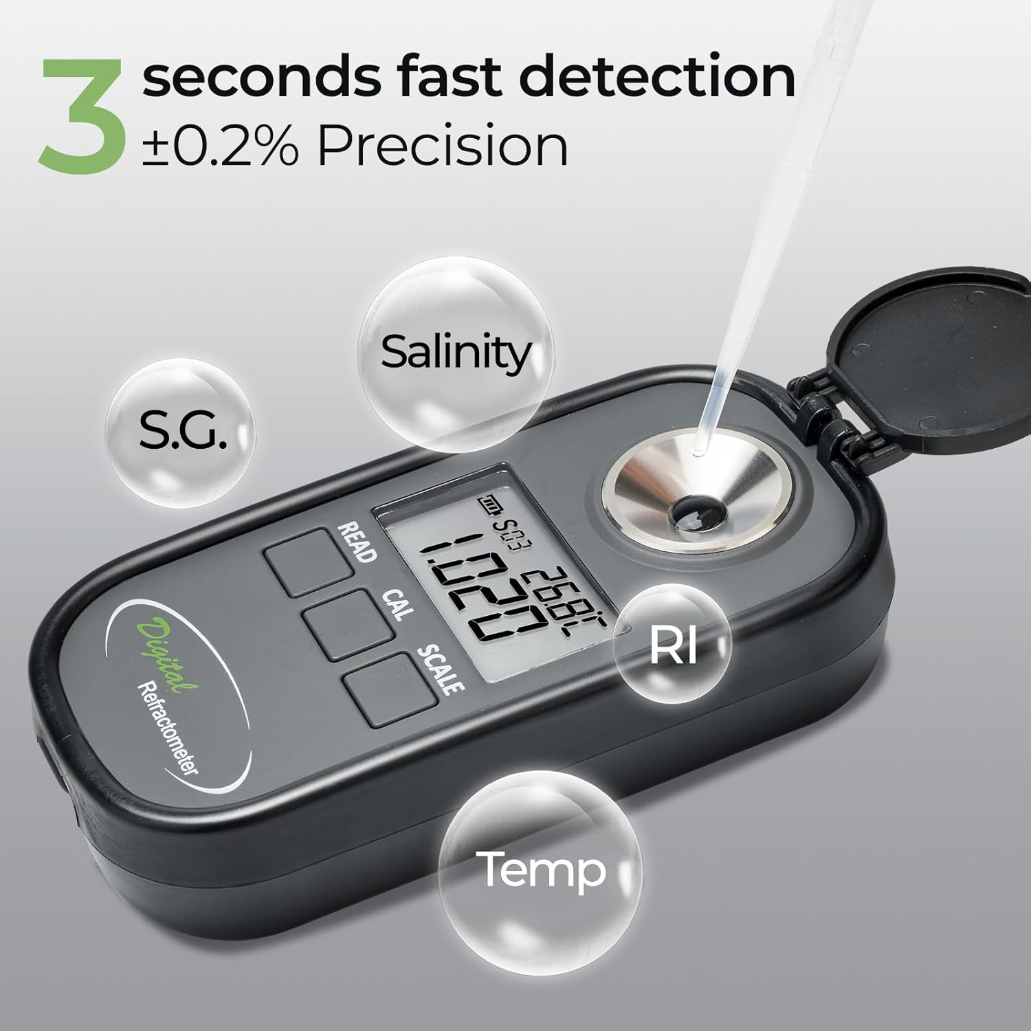 DIgital Refractometer Digital  - огляд і ціна Refractometer Salinity