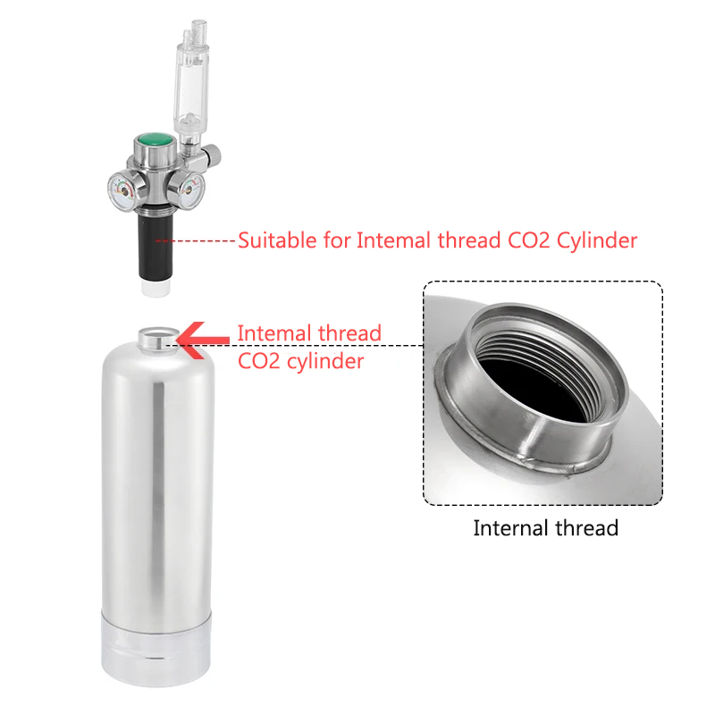 Internal Thread CO2 Steel Cyli - огляд і ціна Aquael Filter Fzn