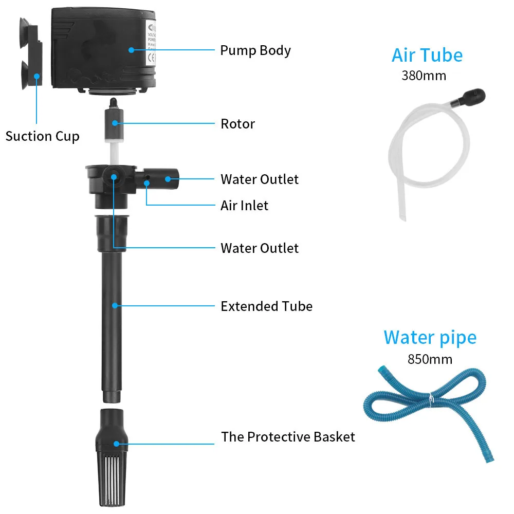 Aquarium 3 in 1 pump Water cir - огляд і ціна Marine Aquarium Overflow Box