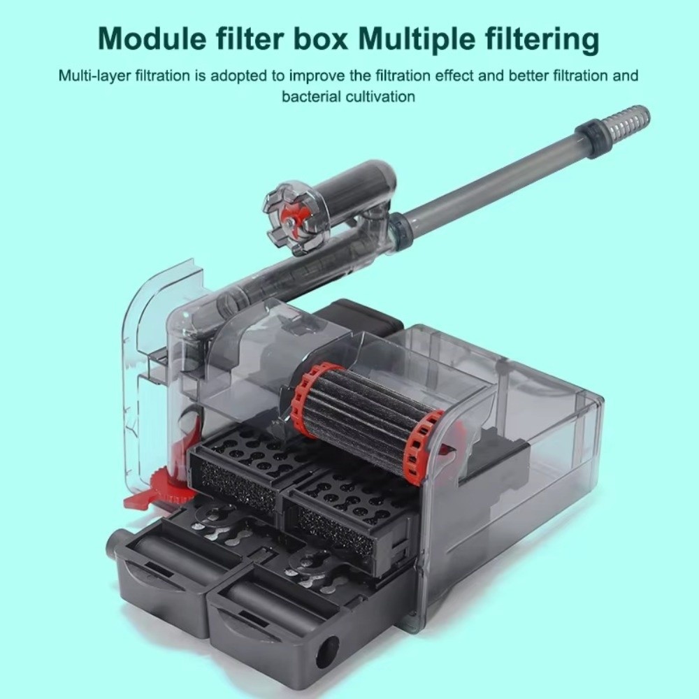 3 in 1 Fish Tank Filter Silent - огляд і ціна Marine Aquarium Overflow Box