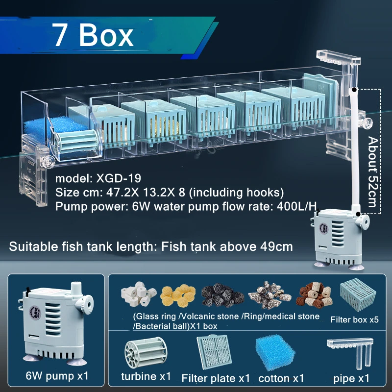 220V Aquarium Wall-Mounted Wat - огляд і ціна Marine Aquarium Overflow Box